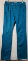 Free People Pants Womens Size 30 Teal Pockets Straight Leg Belt Loops Pull On - £11.90 GBP