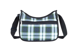 LeSportsac Deep Blue Tartan Classic Hobo Crossbody Fashion Trending Bold... - $1,629.90 MXN