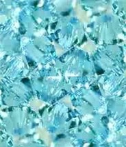 25 Pcs 4MM Aquamarine Swarovski Crystals 5301 Bicone - £1.17 GBP