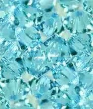 25 Pcs 4MM Aquamarine Swarovski Crystals 5301 Bicone - £1.18 GBP