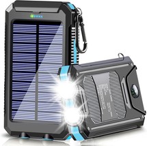 Solar Charger Power Bank 39800mAh Portable Charger Dual USB Port Built in Led Fl - £37.24 GBP