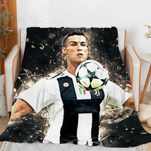 Sofa Blankets for Winter Cristiano Ronaldo Microfiber Bedding Custom Warm Knee B - £20.89 GBP