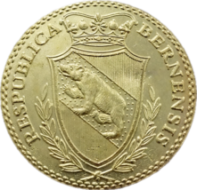 1796 República Bernesa 4 Ducado Conmemorativo - &quot;Benedictus Sit Jehova D... - $18.62 CAD