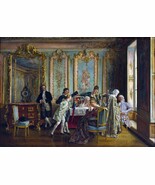FRAMED CANVAS Art print giclee Ignacio de Leon y Escosura THE RUDE PARROT - $39.59+