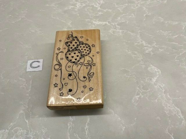 LARGE MOUNTED WOOD RUBBER   CRAFT PARTY STAMPS BUY MORE & SAVE! Item image 5