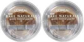 L&#39;Oreal LOREAL Bare Naturale Gentle Mineral Powder Compact with Brush #420 SUN B - £29.27 GBP