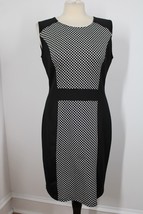 AA Studio 8 Black White Stretch Sleeveless Sheath Dress - £20.90 GBP