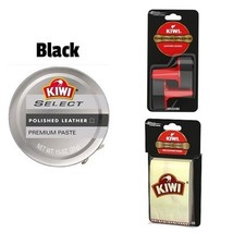 Kiwi Leather Care Kit Black Polish 1.13oz + 2  Foam Applicators + 2 Shin... - $413.25 MXN