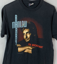 Vintage Barry Manilow T Shirt Single Stitch 1989 Double Side Tee Pop Rock 80s 90 - £39.95 GBP
