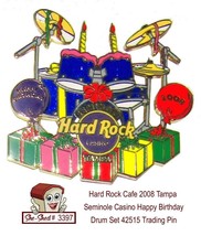 Hard Rock Cafe 2008 Tampa Seminole Casino Happy Birthday Drums 42515 Trading Pin - £11.69 GBP