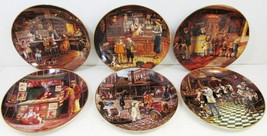 Bygone Days Complete Set of 6 by Lee Dubin Bradford Exchange Porcelain - £219.82 GBP