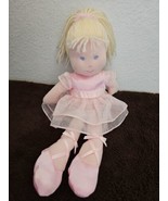 Carters Ballerina Doll Plush Girl Pink Tutu Blonde Yellow Yarn Hair - £31.17 GBP