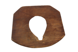 VINTAGE RUSTIC 1930’s 1940’s WOOD POTTY CHAIR SEAT HAND HEWN 11.25” x 10... - £9.43 GBP