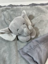 Carters Elephant Lovey Security Blanket Soother Satin Trim and Back - £11.01 GBP