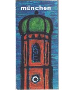 Munich Germany Travel Brochure Map 1961 - £5.20 GBP