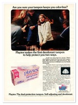 Playtex Deodorant Tampons Worried Young Lady Vintage 1973 Full-Page Maga... - £7.75 GBP