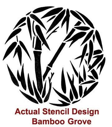 Bamboo Grove  Wall Art Stencil - SMALL Size - Easy DIY Wall Décor - DIY Wall Des Item image 4