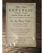 The New Republic Published Weekly, Saturday January 18th 1919 Vol XVII N... - £32.00 GBP