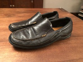 COLE HAAN Mens Size 10.5 Black Leather Slip On Loafers - £38.20 GBP