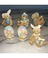 6 Easter Cherished Teddies Bessie Pat Peter Rabbit My Blushing Bunnies B... - £23.90 GBP