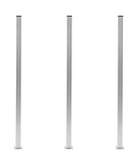 vidaXL Fence Posts 3 pcs Aluminum 72.8&quot; - $314.25 CAD