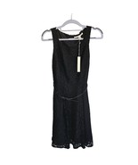 Lauren Conrad Black Lace Sleeveless Dress With Belt Size 4 Blushing Blooms - £19.29 GBP