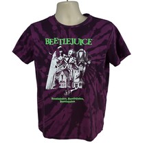 Beetlejuice Purple Tie Dye Graphic T-Shirt Small Cotton Stretch Movie Co... - $19.79