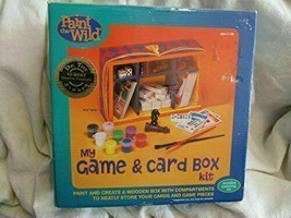 Vintage My Game &amp; Card Box kit Paint and Create a Wooden Box - $39.59