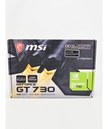 MSI Video Card NVIDIA GeForce GT 7302GB DDR3 Video Card N730K 2GD3H LPV1 - $81.99 CAD
