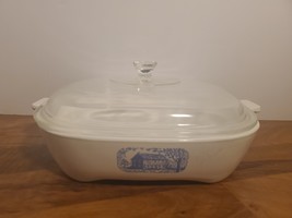Vintage Corning Ware Amana Radarange Browning Skillet w/Pyrex Lid - $13.85