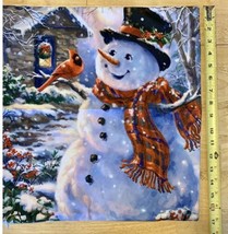 Snowman Christmas Throw Pillow Cover 17 X 17 NEW - £11.87 GBP