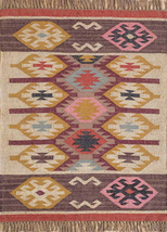 Indian Wool Jute Handwoven Decorative Vintage Kilim Rectangle Boho Area Rugs - £51.12 GBP+