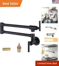 Luxury 360° Swivel Pot Filler Faucet in Matte Black Brass for Modern Kit... - $1,961.42 MXN