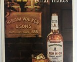 1989 Hiram Walkers Ten High Vintage Print Ad Advertisement pa12 - $6.92