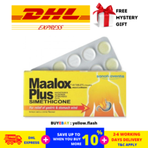 10 x 40 Tablets Maalox Plus Simethicone For Relief of Gastric &amp; Stomach Wind - £71.55 GBP