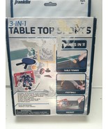 Franklin 3 in 1 Table Top Sports Table Tennis, Football &amp; Hockey - £5.63 GBP