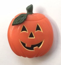Vintage Hallmark Halloween Pumpkin Jack O Lantern Pin Brooch - £7.81 GBP
