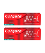 (2x) COLGATE OPTIC WHITE Stain Fighter FRESH MINT GEL Toothpaste 4.2 oz ... - £7.34 GBP
