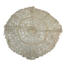Vintage White Crocheted Doilie 13.5&quot; Victorian Lace Style Centerpiece Dr... - £16.89 GBP