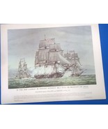 Our Navy in Action 16&quot;x20&quot; print ALLIANCE CAPTURES ATALANTA 1781 (circa ... - £10.31 GBP
