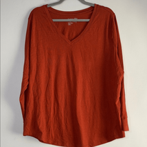 Universal Thread Orange Long Sleeve Oversized Tee - $9.80