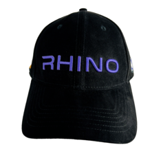 Rhino Global Baseball 2B2 Hat Cap 3D Purple Logo Embroidered Adjustable Black - £23.42 GBP