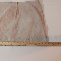 BlankNYC Blank NYC Women's Tan Leather Lined Retro Look Skirt Size 31 image 14