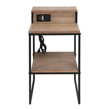 Silverwood Modern Accent Table With Usb And Outlet - £102.80 GBP