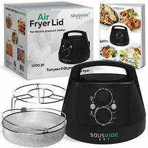 Instant Pot Air Fryer Lid 1300W Sousvide Convert Any 6 Qt Pot To Airfryer Cooker - £46.66 GBP