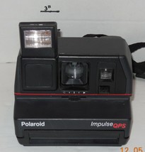 Vintage Polaroid Impulse QPS Instant Film Flash Camera With Strap Tested Works - £57.59 GBP