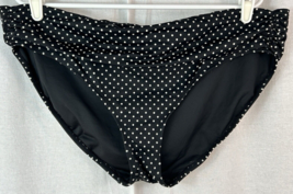 Tropical Escape Women&#39;s Bikini Swimsuit Bottoms Black Polka Dot Print Sz... - $9.90