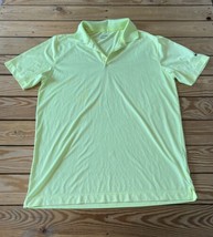 Nike Golf Men’s Short Sleeve Polo Shirt Size M Neon green T9 - £15.56 GBP