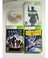 Halo Reach Cib Microsoft Xbox 360, 2010) Calk of Duty Mw2 Mw2 Borderland... - £22.40 GBP