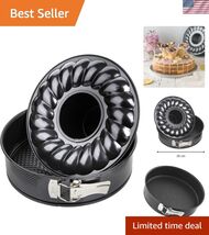 10-inch Non-Stick Carbon Steel Springform Pan with 2 Bases, Standard and... - $71.75